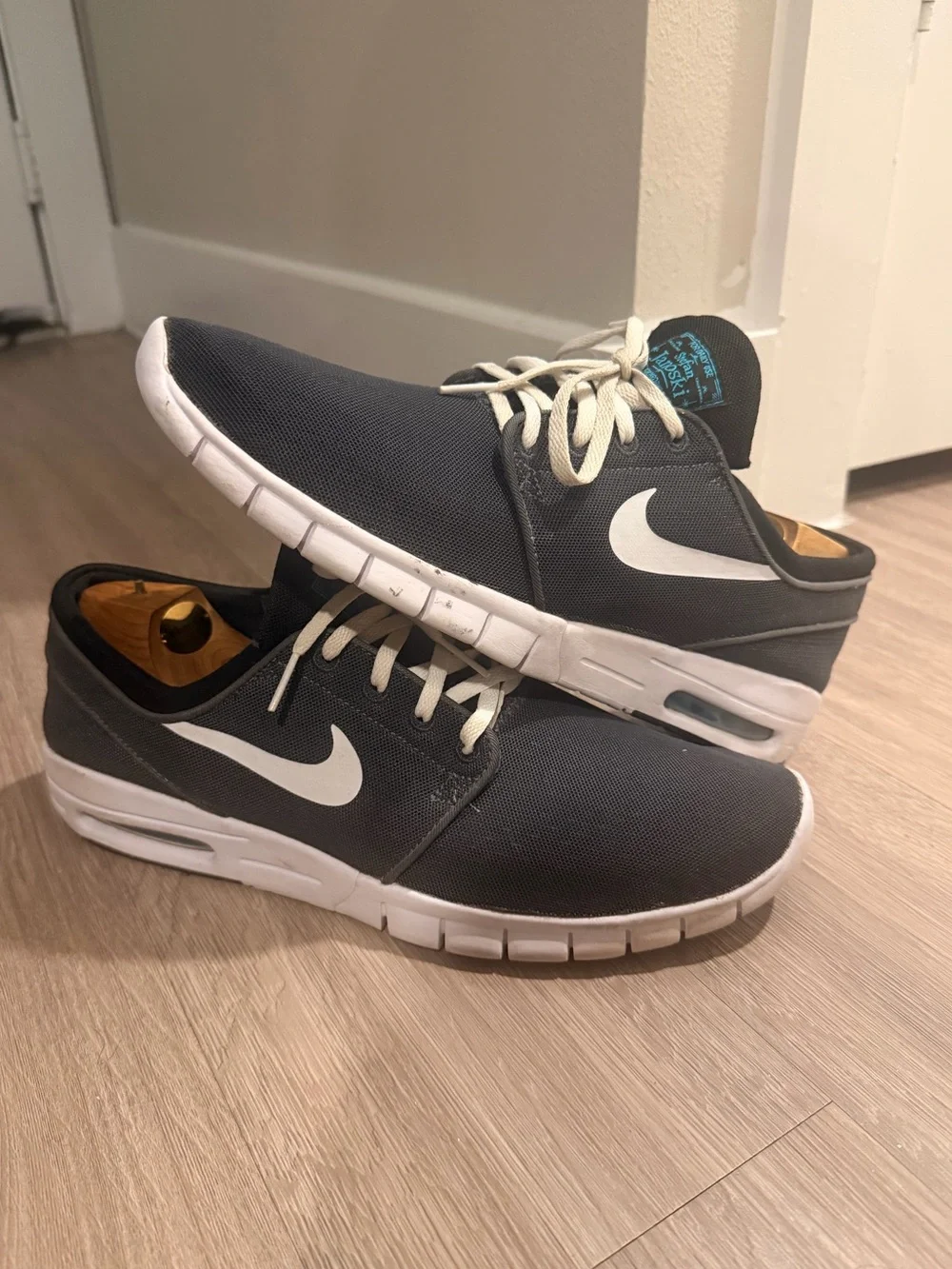 Nike SB Stefan Janoski Max Men's Size 12.5 Sneakers Dark Gray Gamma Blue